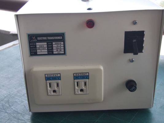 หม้อแปลงไฟจาก 220v ==> 100v /110v ขนาด 2,000W ของ KRR