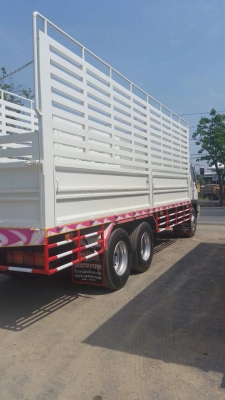 ขายรถล่องเพลาเดียว HINO FL1J เครื่อง JO8C-210 แรง ปี 42 กระบะต่อใหม่ไม่ดัมพ์ ยาง 80\% แอร์ ทะเบียนพร้อม