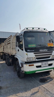 ขายรถพ่วงดัมพ์ Isuzu EURO2 เครื่อง 270 แรง ปี 47 เครื่องดำ ดัมพ์สหกิจแม่ลูก ลูก 3 เพลายัด ทะเบียนพร้อม ขายรถพ่วงดัมพ์ Isuzu EURO2 เครื่อง 270 แรง ปี 47 เครื่องดำ ดัมพ์สหกิจแม่ลูก ลูก 3 เพลายัด ทะเบียนพร้อม