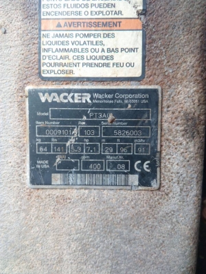 ขายเครื่องสูบน้ำ wacker usa
