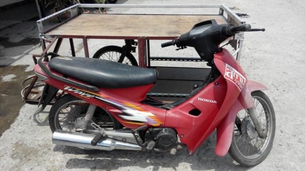ขาย Honda wave 100 ติดพ่วงข้าง