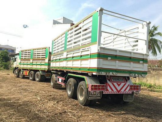 ขายรถบรรทุก 24 ล้อ พ่วงแม่ลูก-ดั๊มพ์ ยี่ห้อ HINO MEGA FM1A ซีรี่ 500/344 แรงม้า ปี 2553 ( การันตีรถสวยจริงๆ เจ้าของขายเอง )