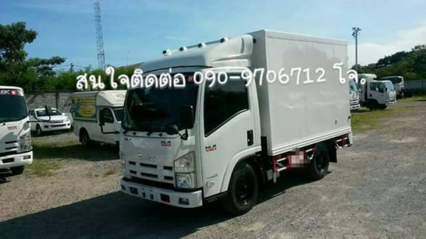 รถบรรทุก ISUZU NLR  4 ล้อเล็ก 130 แรงม้า ต่อตู้อลูมิเนียมน้ำหนักเบา