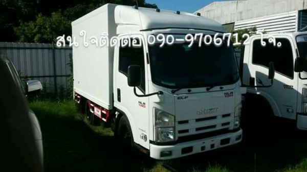 รถบรรทุก ISUZU NLR  4 ล้อเล็ก 130 แรงม้า ต่อตู้อลูมิเนียมน้ำหนักเบา