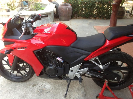 ขออนุญาตขายมอร์ไซด์บิ๊กไบท์ HONDA CBR500RA รุ่น 2012 สภาพสวยเหมือนรถใหม่  ใช้งานน้อย ระยะไมล์แค่ 973 กิโลเมตร
