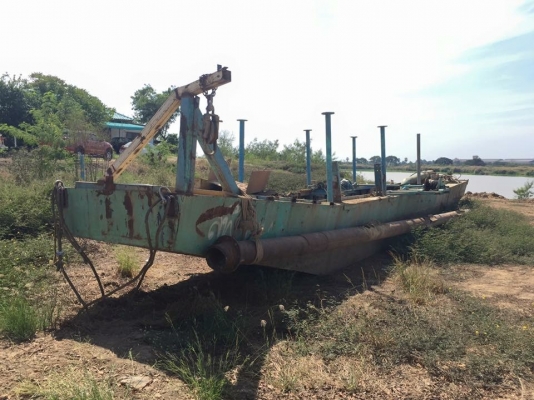 "590,000"ขายคับเรือดูดทรายยาว16-V8เครื่องhinoดูด10ออก8สภาพดีพร้อมใช้