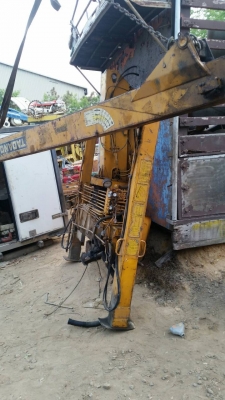 ขาย เครนพับ เฮี๊ยบ สลิง ติดหลังคารถบรรทุก 3 ตัน TADANO TM-30ZHSL ท้องแบน ขาตั้งสูง