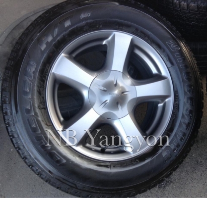 ล้อ Isuzu vcross x series 17" รมดำแท้ พร้อมยาง บริสโตน 255-65-17 ปี14