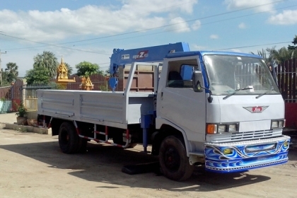 ขายรถบรรทุกหกล้อฮีโน่ KM779 เครื่อง 117 แรงม้าWO4D แน่นมากๆ ติดเครนทอดาโน 2.5 ตัน 5 ปลอก 4 ชักสวยๆ