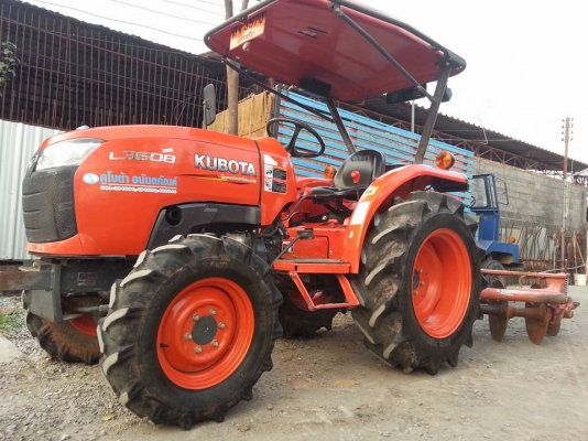 คูโบต้า L3608 4 WD พร้อมผาน 5 ตราช้าง ทำงาน 637 ชั่วโมง เอกสารเล่มทะเบียนครบ