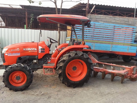 คูโบต้า L3608 4 WD พร้อมผาน 5 ตราช้าง ทำงาน 637 ชั่วโมง เอกสารเล่มทะเบียนครบ
