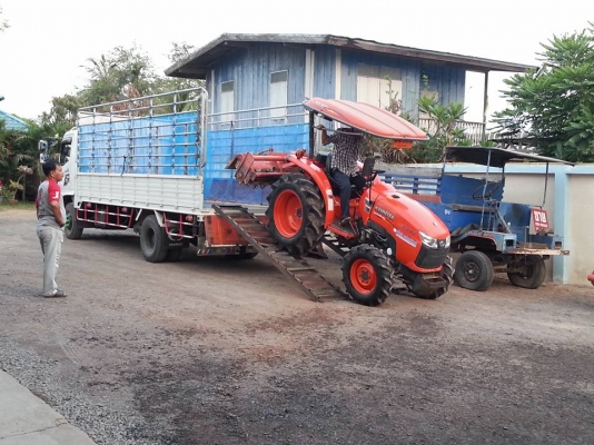 คูโบต้า L3608 4 WD พร้อมผาน 5 ตราช้าง ทำงาน 637 ชั่วโมง เอกสารเล่มทะเบียนครบ