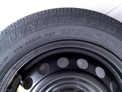ล้ออะไหล่ขอบ14 พร้อมยาง DUNLOP