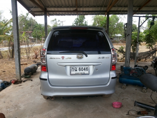 TOYOTA.avanza.1.5ตัวjรถบ้านใช้มือเดียว2ระบบแก๊สlpgเล่มพร้อม