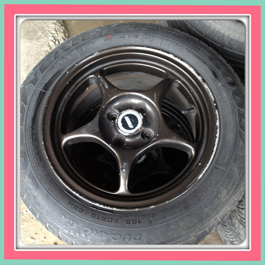 ขายแม็กมือ2 Enkei Pro 1 ขอบ15 4/100+ ยาง ราคา7,900 บาทถูก