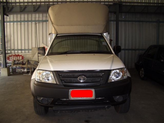 TATA SINGLE 2.2 SUPER CNGกระบะบรรทุกพร้อมหลังคา เสริมแหนบแล้ว สภาพเยี่ยม