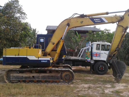 ขายรถแมคโครพร้อมรถเทเลอร์