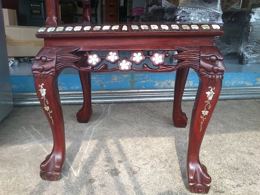 ขายโต๊ะอาหาร 8 ที่ไม้ฝังมุกไฟ สวยมากๆ