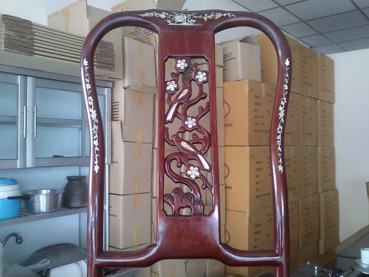 ขายโต๊ะอาหาร 8 ที่ไม้ฝังมุกไฟ สวยมากๆ