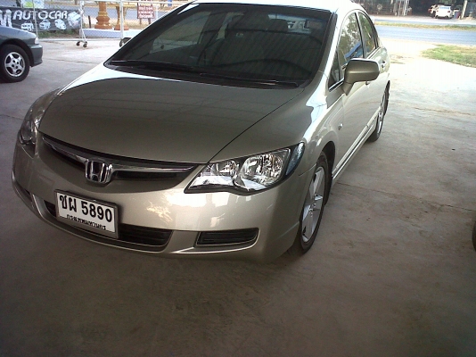 ขายรถบ้านสภาพงามมากHONDA CIVIC FD 1.8  เกียร์ออโต้ กระจกไฟฟ้า รีโมท ยางพึ่งเปลี่ยน