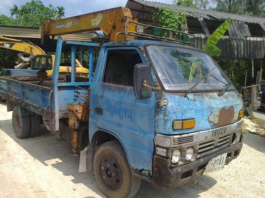 (6ล้อติดเครน) ISUZU TL85-เครนTADANO3ตัน4ปลอก3ชัก