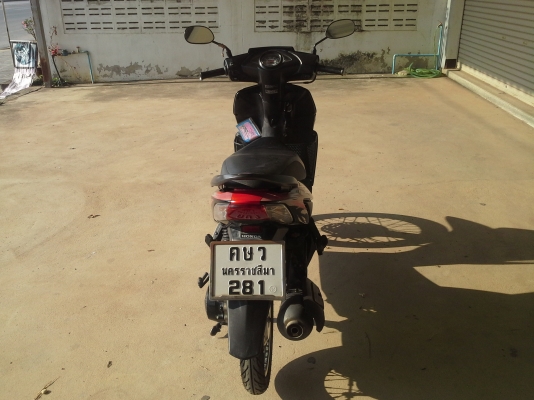 Honda Click Combi-break สีดำแดง ปี50