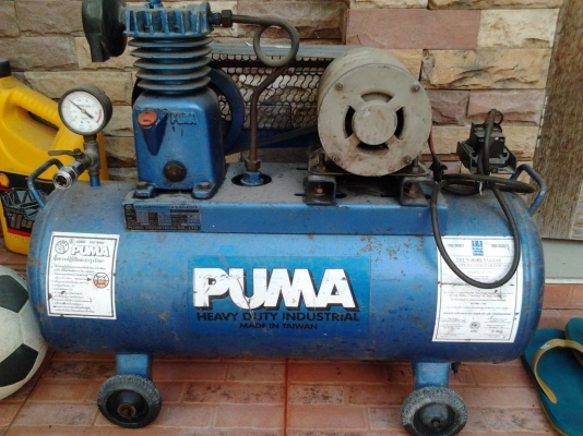 ขายปั้มลม PUMA 1/4" 220 V สูบเดียว  ขนาด 36 ลิตร