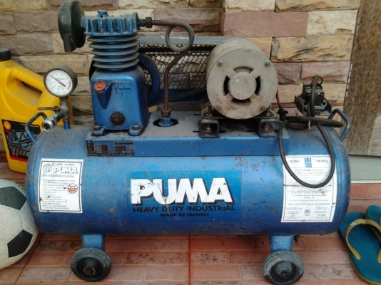 ขายปั้มลม PUMA 1/4" 220 V สูบเดียว ขนาด 36 ลิตร ขายปั้มลม PUMA 1/4" 220 V สูบเดียว ขนาด 36 ลิตร