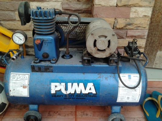 ขายปั้มลม PUMA 1/4" 220 V สูบเดียว ขนาด 36 ลิตร ขายปั้มลม PUMA 1/4" 220 V สูบเดียว ขนาด 36 ลิตร