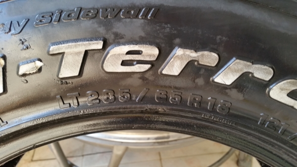 ขายยาง bf-all 285/65-18