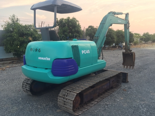 ขายแบคโฮโคมัสสุPC45-1 นำเข้าญี่ปุ่นไม่เคยใช้งานในไทย มีเอกสารพร้อม แทร็กเหล็ก ปั้มนิ้วแรงดี สภาพพร้อมใช้งาน