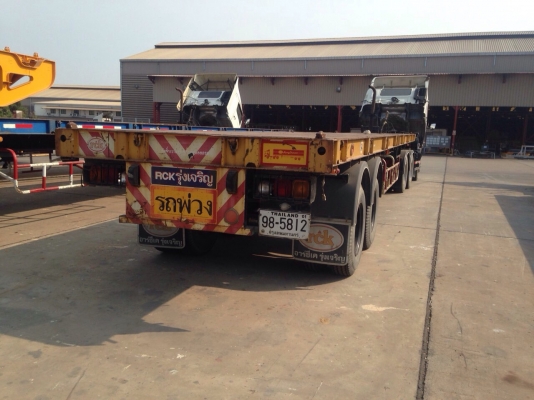 ขายหางพื้นเรียบ RCK ยาว 12 เมตร 2 เพลา มี 4 หาง ปี 49,51 ทะเบียนพร้อม