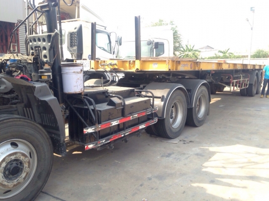 ขายหางพื้นเรียบ RCK ยาว 12 เมตร 2 เพลา มี 4 หาง ปี 49,51 ทะเบียนพร้อม