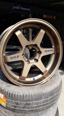 ขายล้อแม็กมือ2 te37 18" สีน้ำตาลขอบชา สนใจติดต่อ ตาเล็ก ล้อและยางครับ 081-3747940