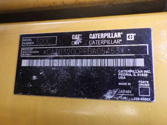 ขาย รถขุด CAT 320C  จำหน่าย รถ เครื่องจักร นำเข้า100\% อปกรณ์ทุกชิด ราคาถูก eurotec. 0818176901