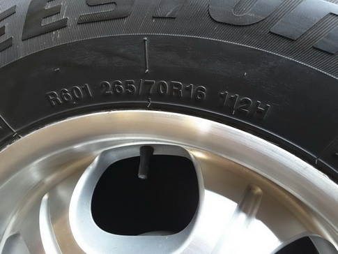 ล้อ LENSO + Deestone HT 265/70/16 ปี14 สวยๆ 1ชุด