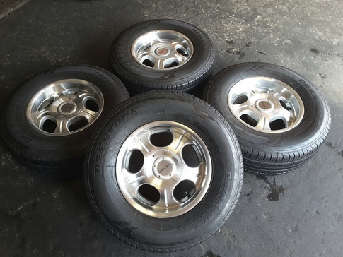 ล้อ LENSO + Deestone HT 265/70/16 ปี14 สวยๆ 1ชุด