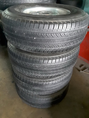 ล้อ LENSO + Deestone HT 265/70/16 ปี14 สวยๆ 1ชุด