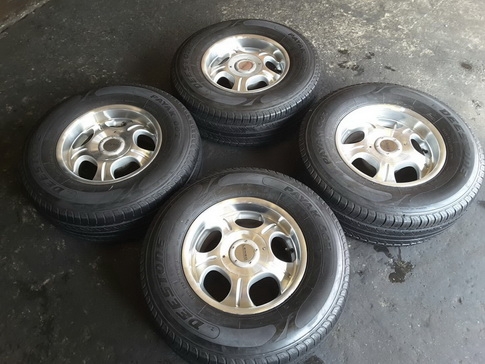ล้อ LENSO + Deestone HT 265/70/16 ปี14 สวยๆ 1ชุด