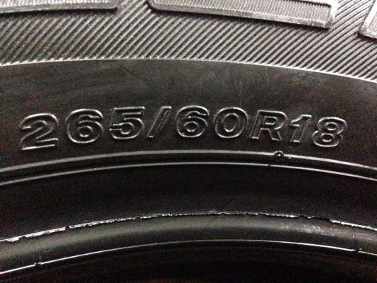ยางป้ายแดงบริจสโตน 265-60-18 ปี 16 ยางป้ายแดงบริจสโตน 265-60-18 ปี 16