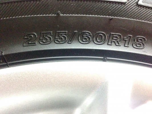 แม็กขอบ18 ป้ายแดงปี16 IZUSU พร้อมยาง 255-60-18