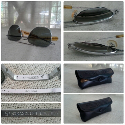 แว่นตาเสืออากาศ ขั้นเทพ!  RANDOLPH made in USA  ราชสีห์เงิน!  ไซซ์หล่อ!