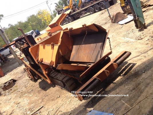FROM JAPAN รถปูยาง ASPHALT FINISHER HANTA-F25C แทรคเหล็กก็อปยาง/ปูยางได้กว้างถึง 2.50 เมตร ราคาเพียง 195,000 บาท สนใจติดต่อ 0819337688
