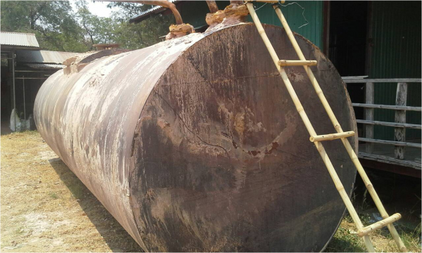 ขายถังน้ำมันสภาพดีมาก สวยสุดๆครับ ความจุ 16,300 ลิตร เหล็กหนา