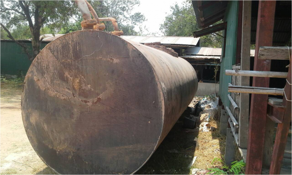 ขายถังน้ำมันสภาพดีมาก สวยสุดๆครับ ความจุ 16,300 ลิตร เหล็กหนา