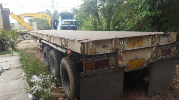 ขายหางพื้นเรียบสามมิตร 3 เพลาปี 2545 ราคา 350000