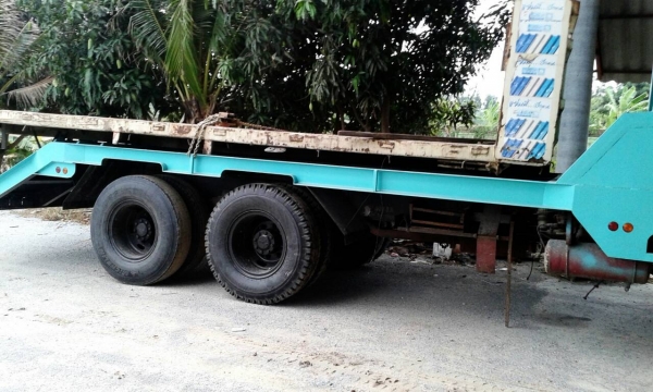 สิบล้อ เทนเลอร์ มิตซู FN516M 6D16-195เพาเดียว ท้ายลากต่อใหม่ บรรทุกแม็คโค 120-200 สภาพดีสวยพร้อมใช้ ทะเบียนพร้อมโอน