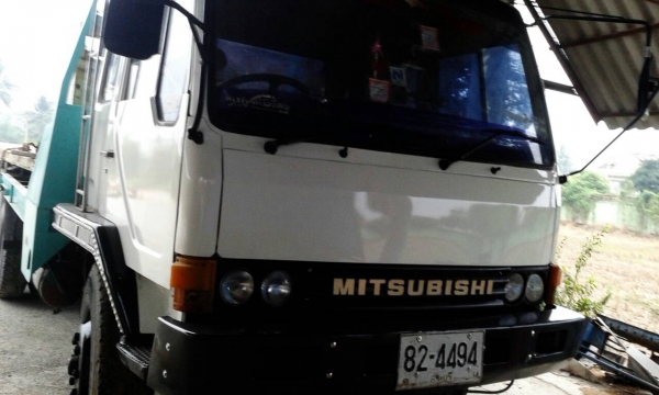 สิบล้อ เทนเลอร์ มิตซู FN516M 6D16-195เพาเดียว ท้ายลากต่อใหม่ บรรทุกแม็คโค 120-200 สภาพดีสวยพร้อมใช้ ทะเบียนพร้อมโอน