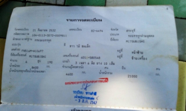 สิบล้อ เทนเลอร์ มิตซู FN516M 6D16-195เพาเดียว ท้ายลากต่อใหม่ บรรทุกแม็คโค 120-200 สภาพดีสวยพร้อมใช้ ทะเบียนพร้อมโอน