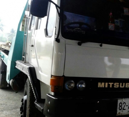 สิบล้อ เทนเลอร์ มิตซู FN516M 6D16-195เพาเดียว ท้ายลากต่อใหม่ บรรทุกแม็คโค 120-200 สภาพดีสวยพร้อมใช้ ทะเบียนพร้อมโอน
